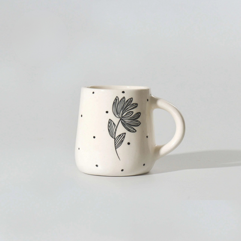 Marble-Effect Ceramic Mugs (Pack of 2)