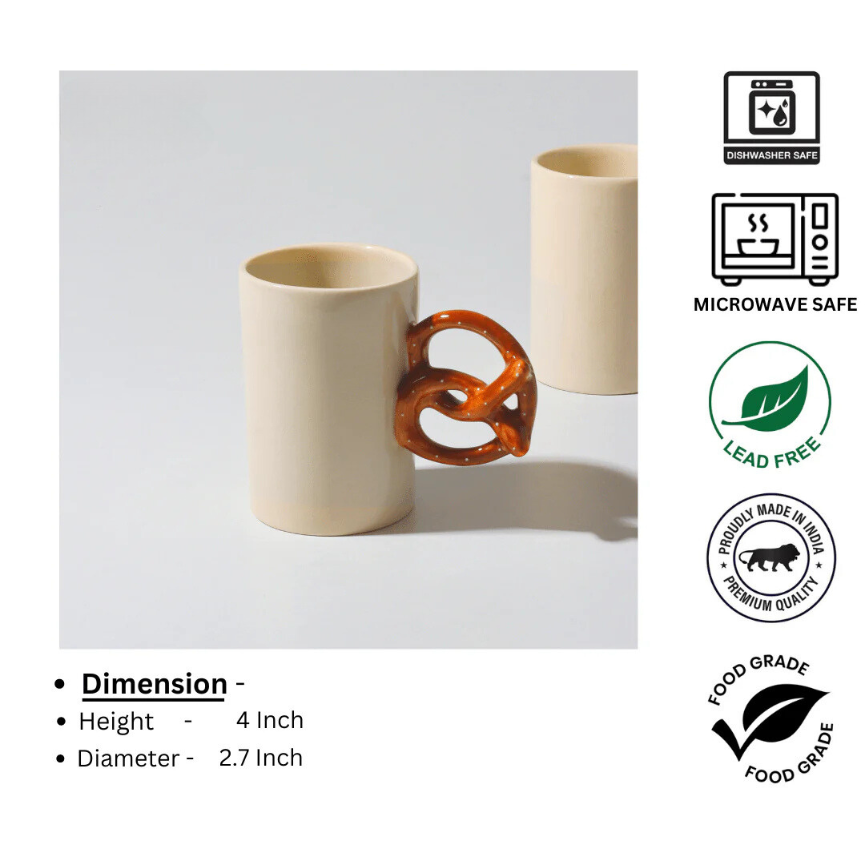 Stylish Ceramic Mugs (Pack of 2)