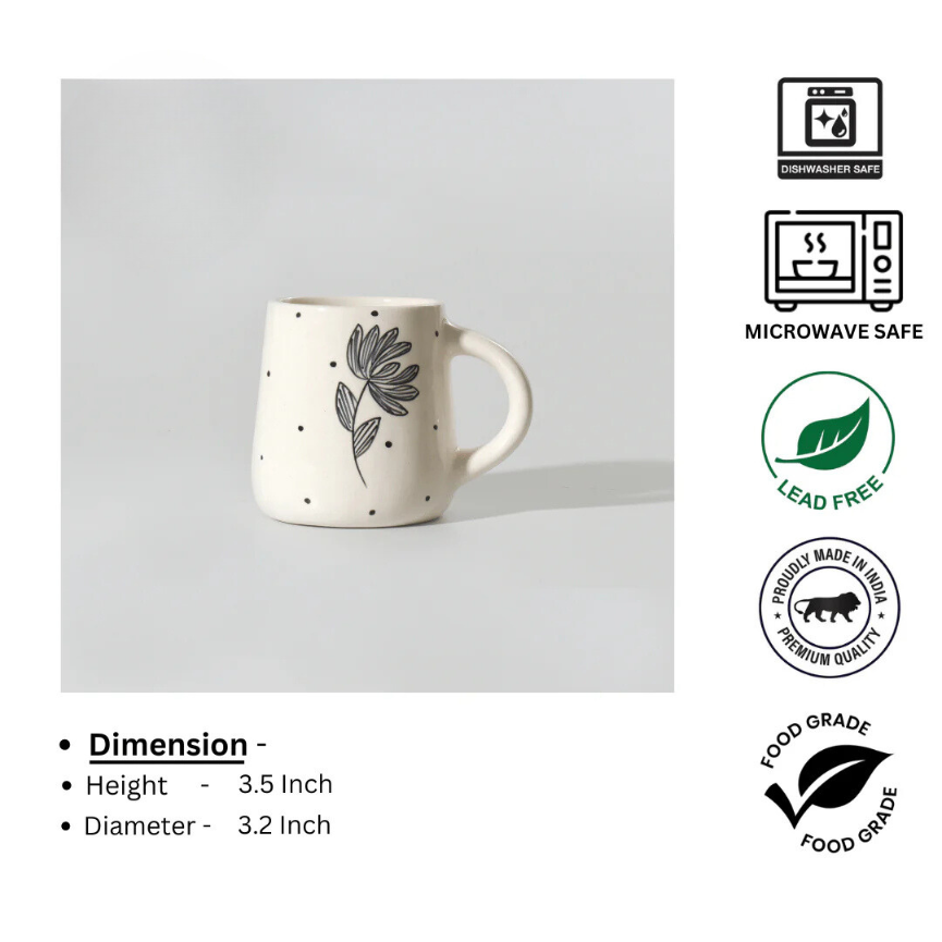 Marble-Effect Ceramic Mugs (Pack of 2)