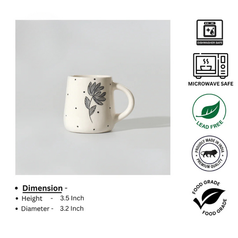 Marble-Effect Ceramic Mugs (Pack of 2)