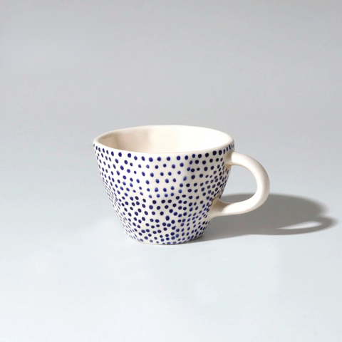 Hand-Painted Ceramic Mugs (Set of 2)