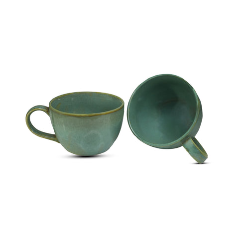 Premium Glazed Ceramic Coffee Mug (Pack of 2)