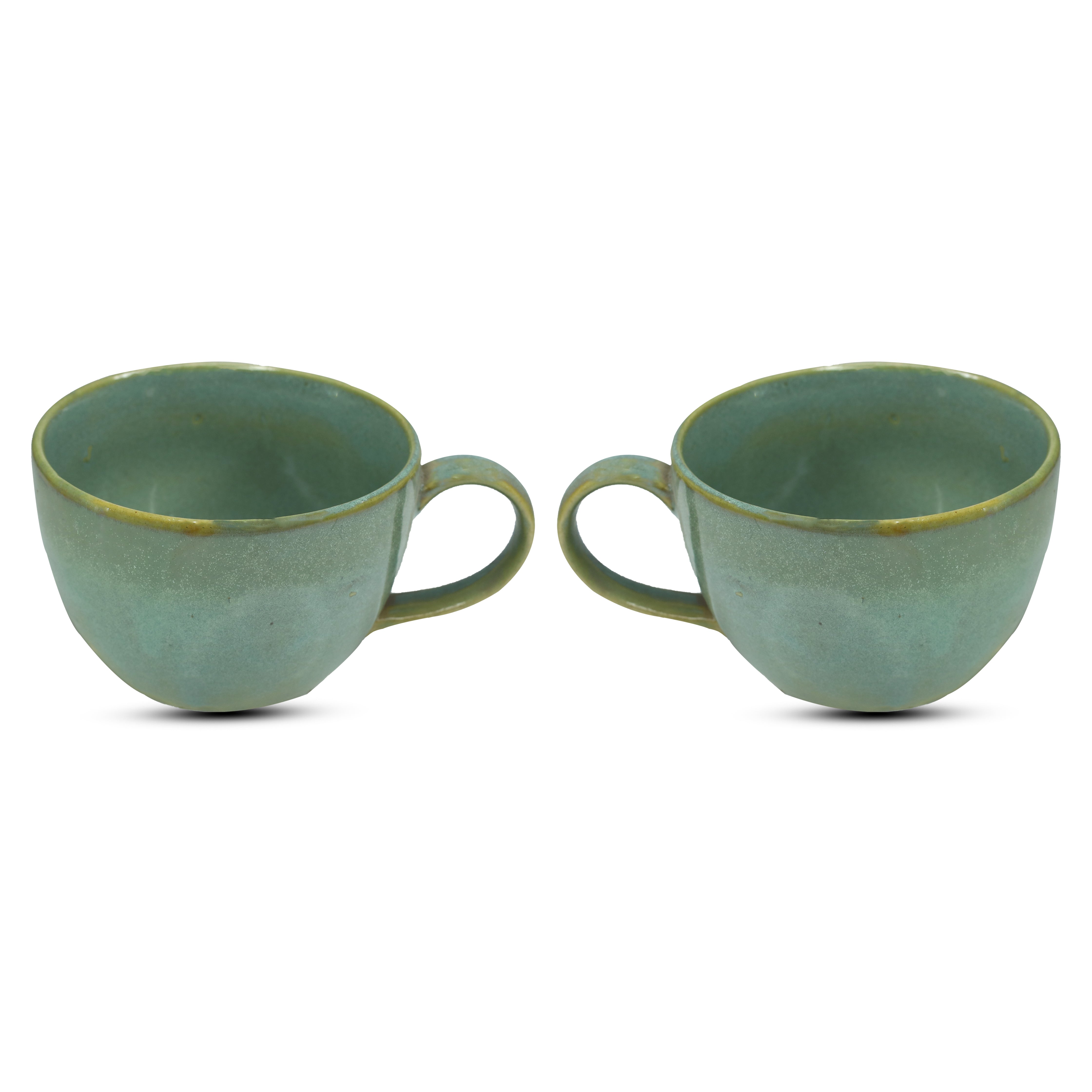 Premium Glazed Ceramic Coffee Mug (Pack of 2)