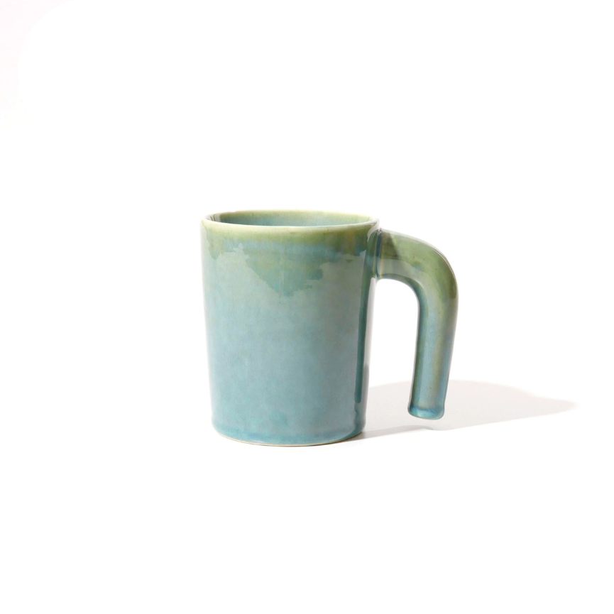 Light Green Fancy Ceramic Mugs (Pack of 2)