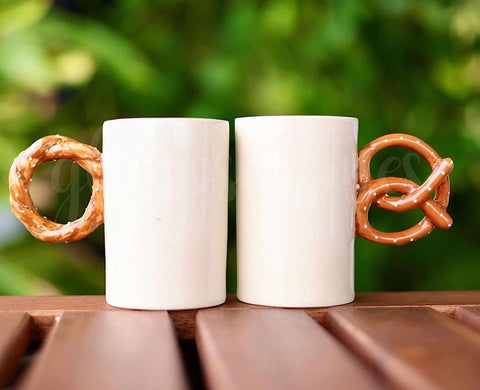 Pretzel & Bagel Coffee Tea Mug | Quirky Coffee Mug for Gifting.