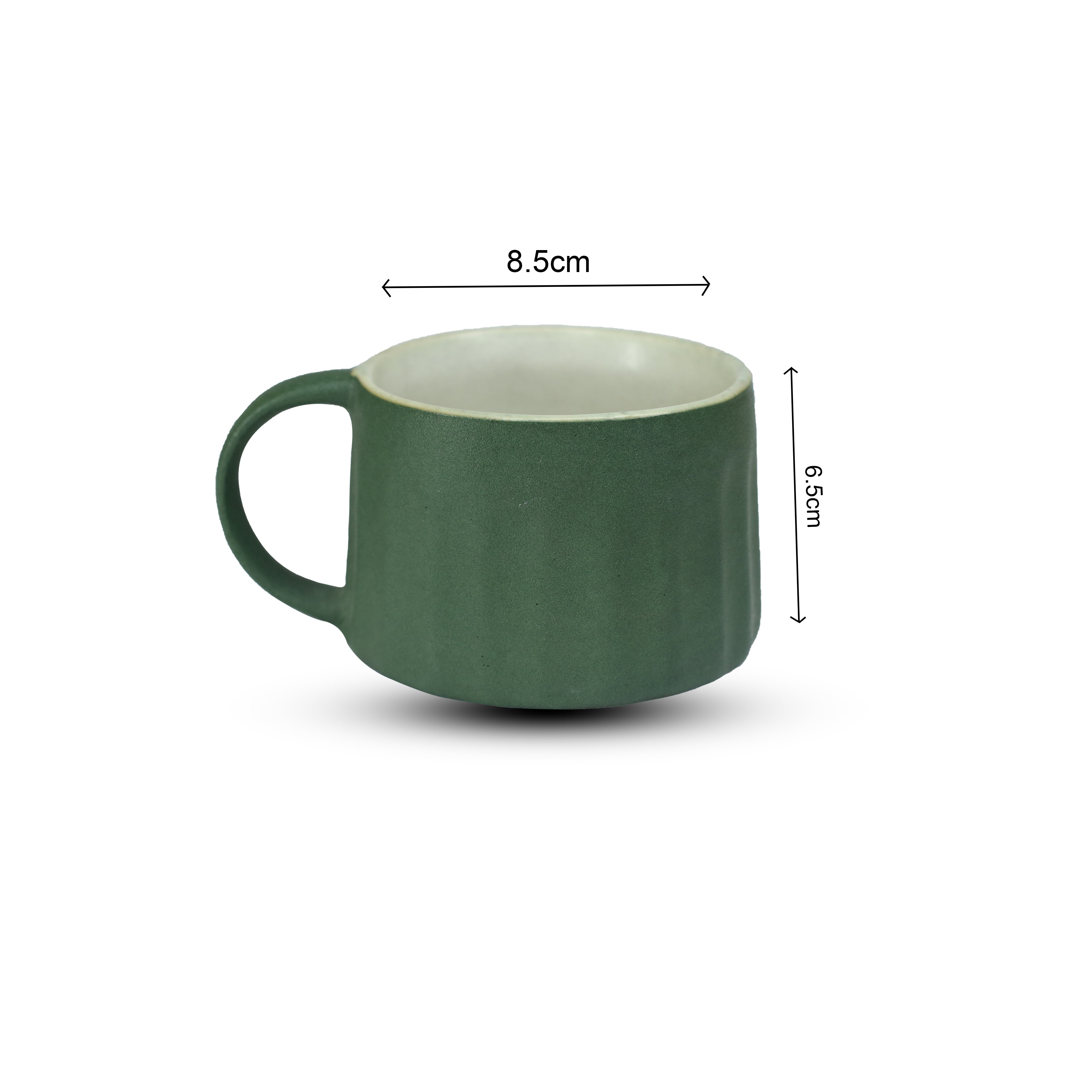 Matte Finish Ceramic Coffee Mug (Pack of 2)