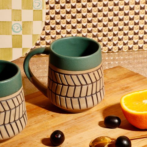 Handmade Ceramic Mugs (Pack of 2)