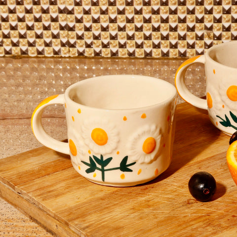 Handmade Ceramic Mugs (Pack of 2)