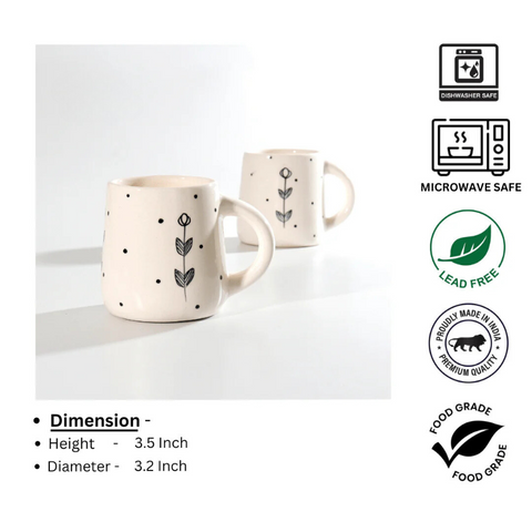 Ceramic Coffee Mugs (Pack of 2)