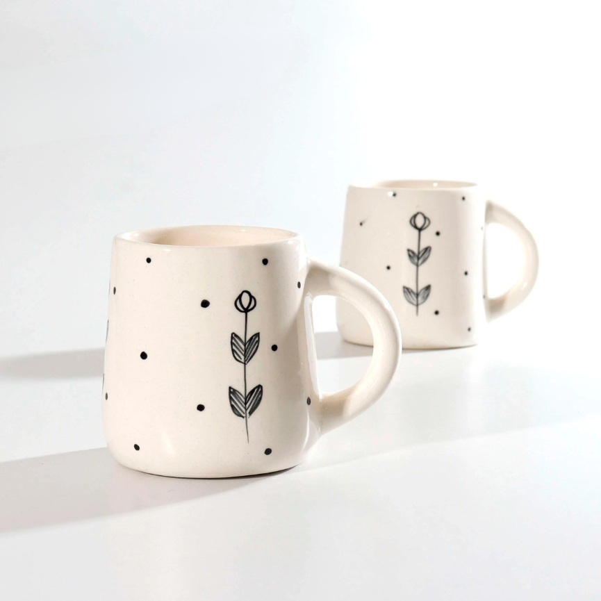 Ceramic Coffee Mugs (Pack of 2)