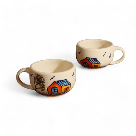 Handmade Painting Mug Set of 2